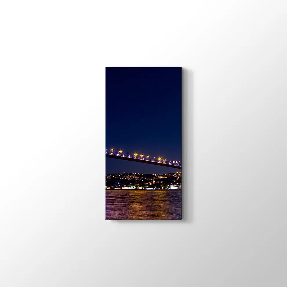 Ay Işığı ve Boğaz Kanvas Tablo