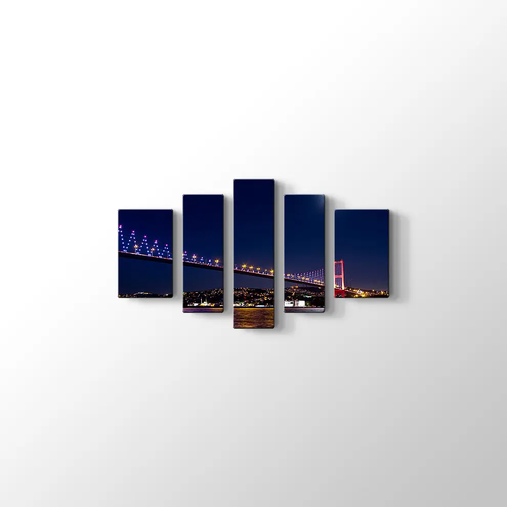 Ay Işığı ve Boğaz Kanvas Tablo