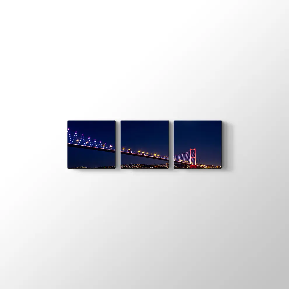 Ay Işığı ve Boğaz Kanvas Tablo