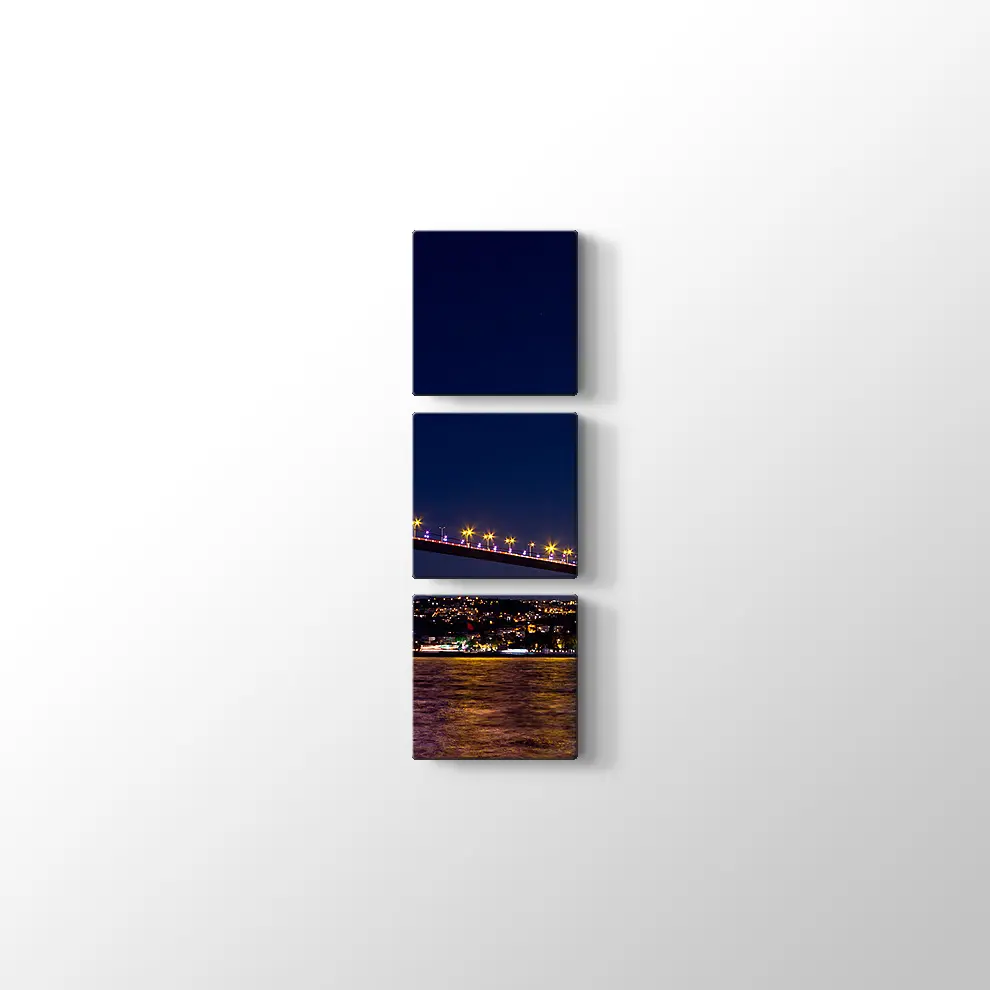 Ay Işığı ve Boğaz Kanvas Tablo