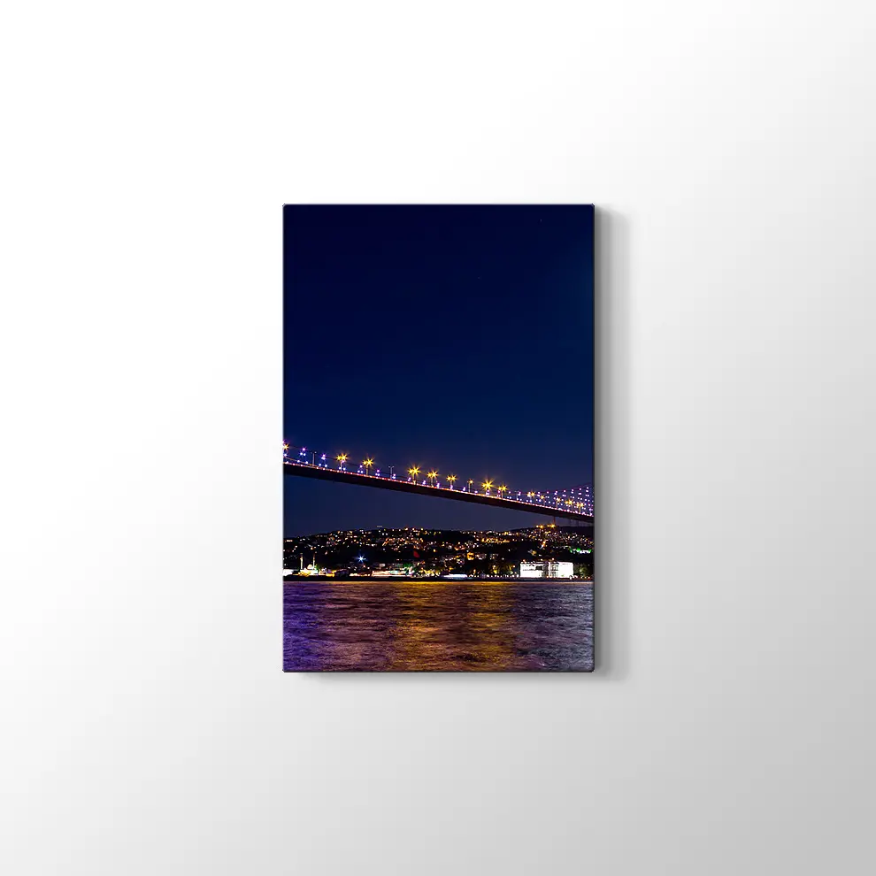 Ay Işığı ve Boğaz Kanvas Tablo