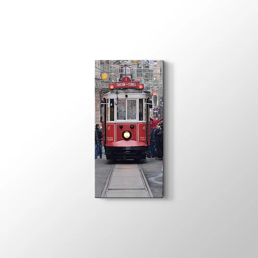 Taksim İnsanlar Kanvas Tablo