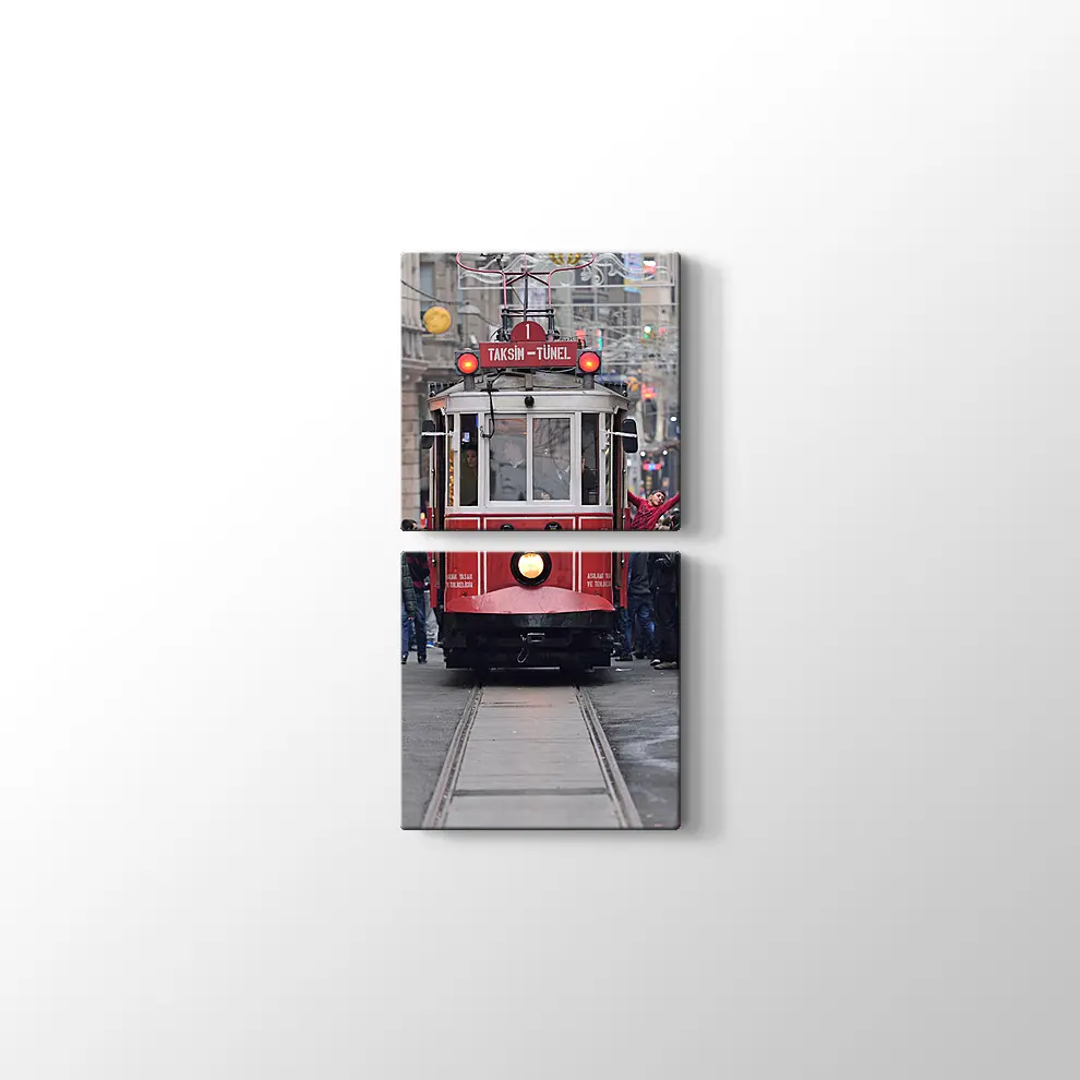 Taksim İnsanlar Kanvas Tablo