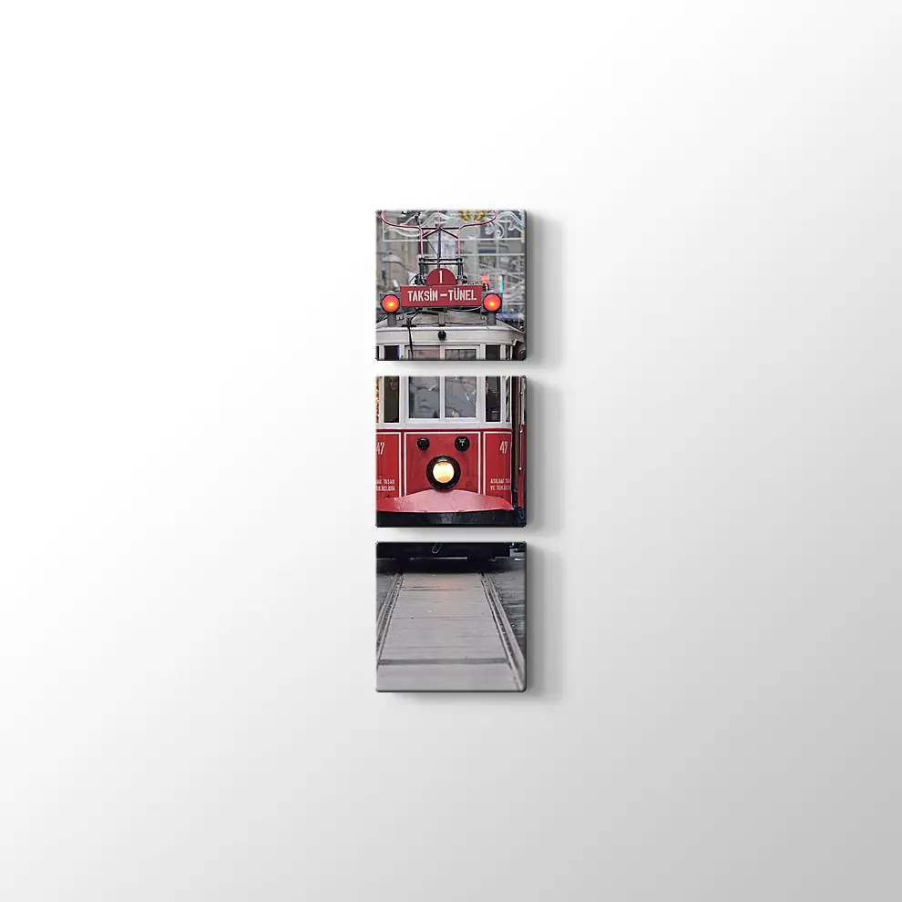 Taksim İnsanlar Kanvas Tablo