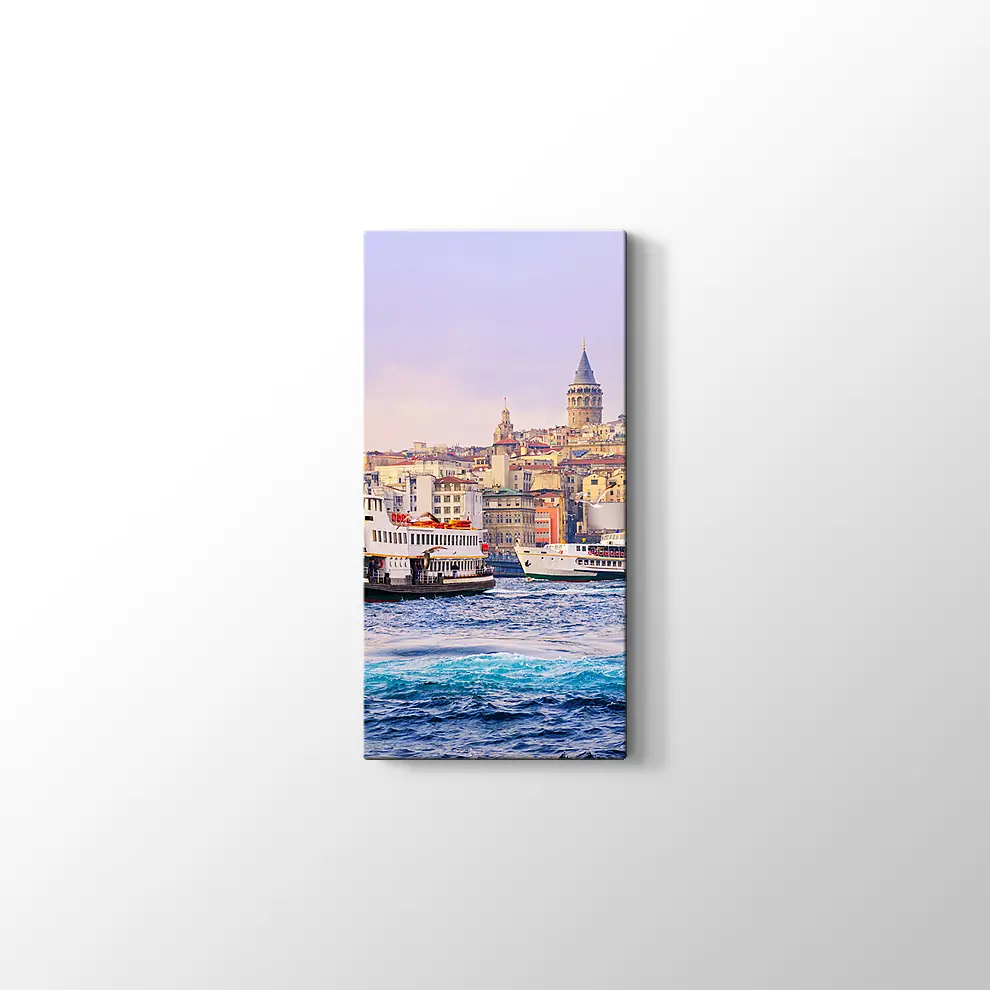Denizden Galata Kulesi Kanvas Tablo