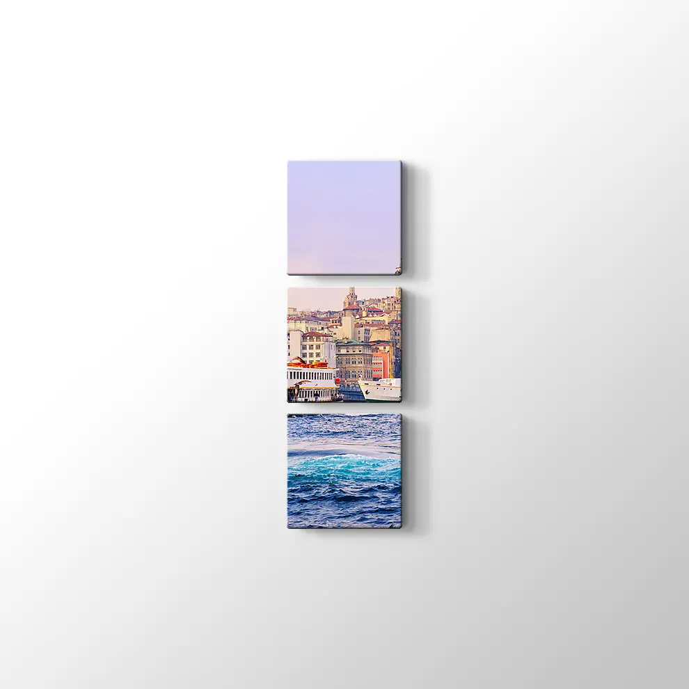 Denizden Galata Kulesi Kanvas Tablo