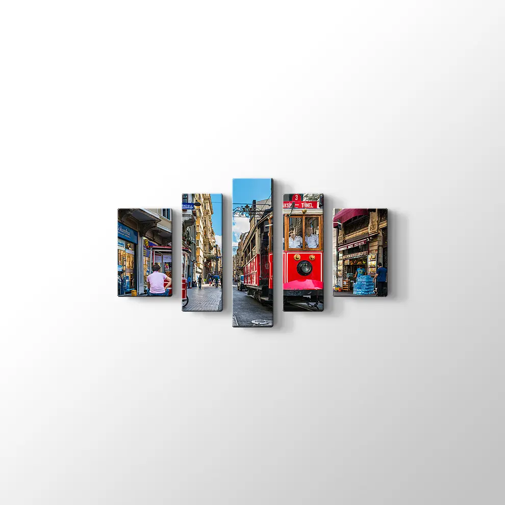 Taksim Tramvay Kanvas Tablo