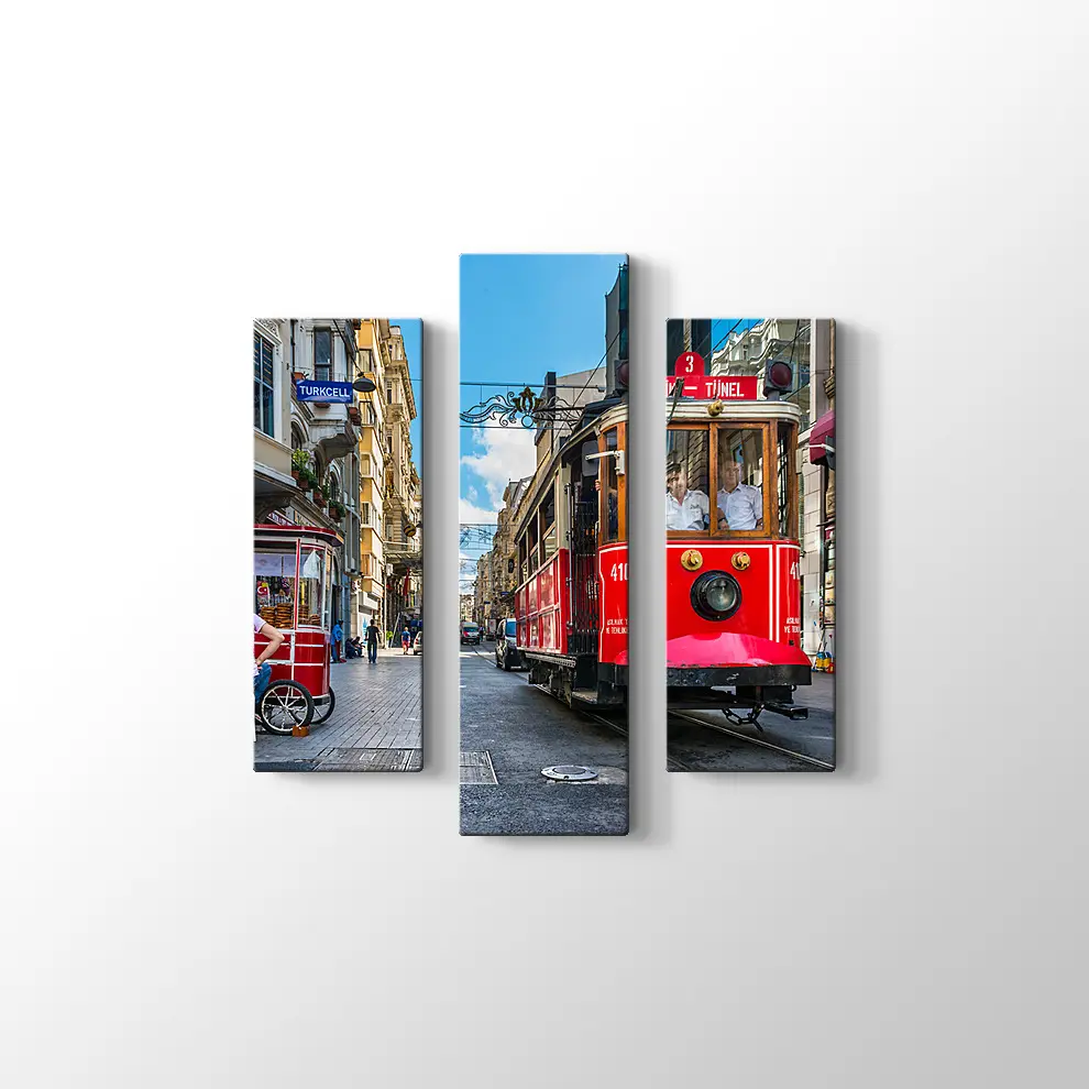 Taksim Tramvay Kanvas Tablo