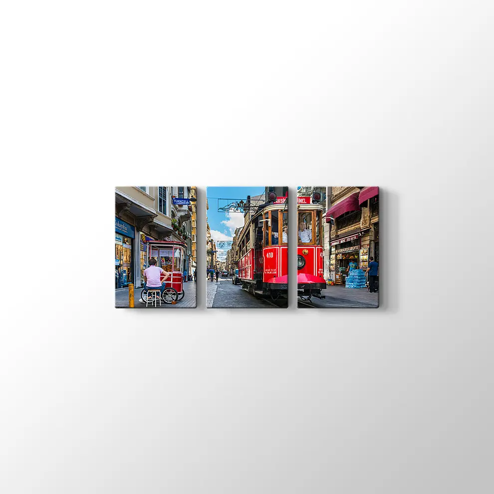 Taksim Tramvay Kanvas Tablo
