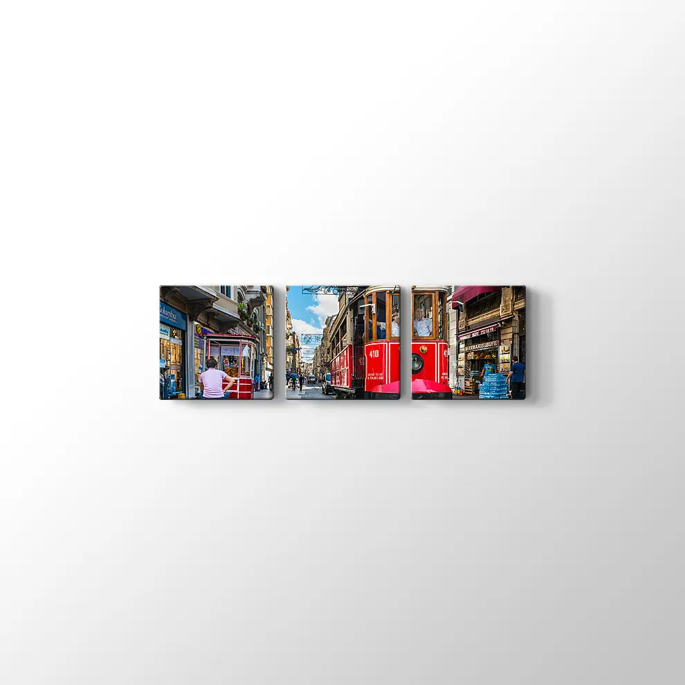 Taksim Tramvay Kanvas Tablo