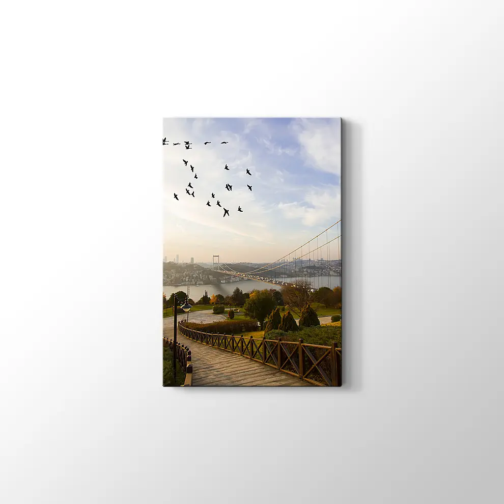 İstanbul Otağtepe Manzara Kanvas Tablo