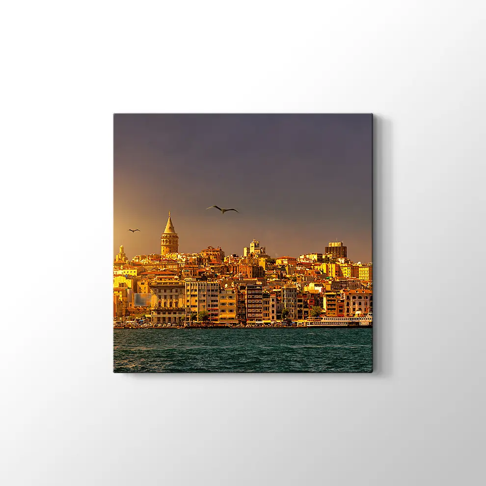 Güneş Işığında İstanbul Kanvas Tablo
