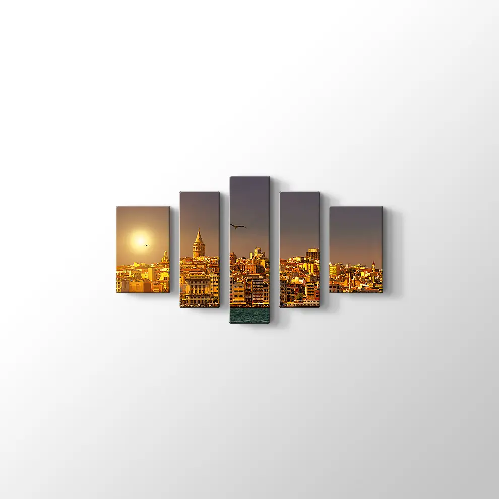 Güneş Işığında İstanbul Kanvas Tablo