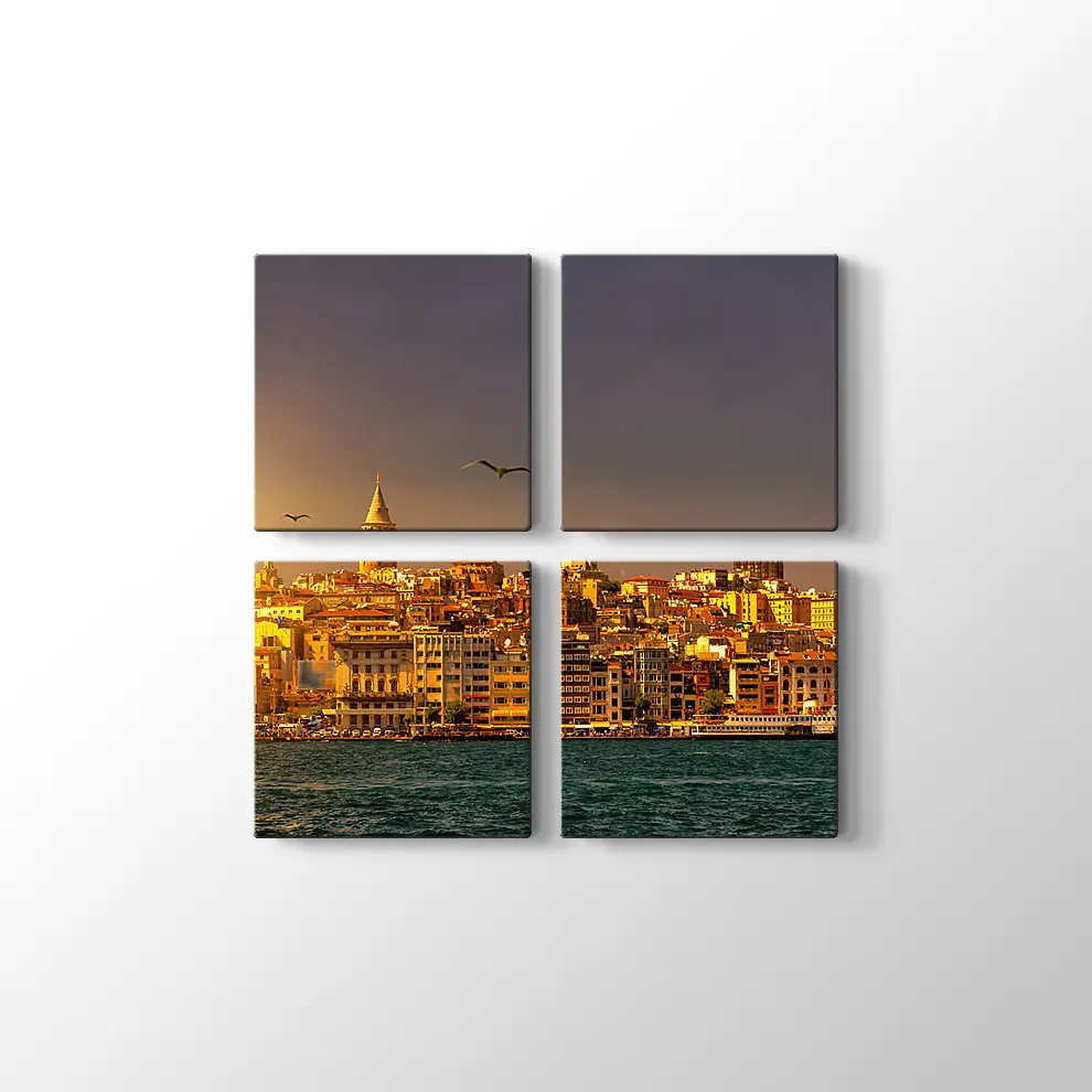 Güneş Işığında İstanbul Kanvas Tablo
