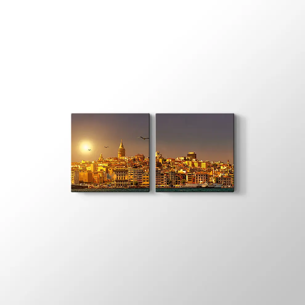 Güneş Işığında İstanbul Kanvas Tablo