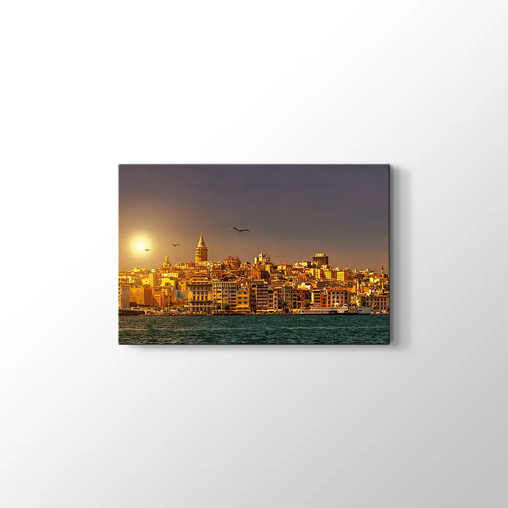 Güneş Işığında İstanbul Kanvas Tablo