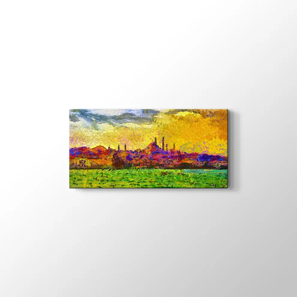 Şehir Manzarası Boyama Tabosu