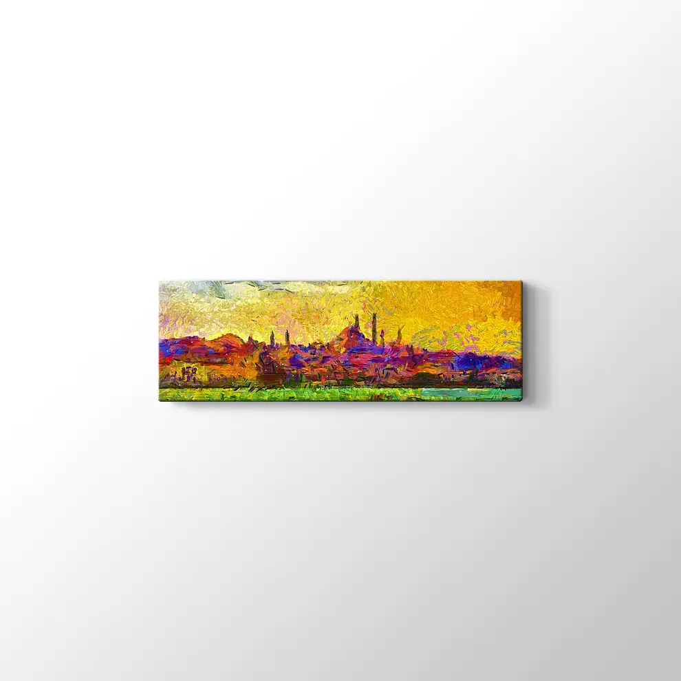 Şehir Manzarası Boyama Tabosu