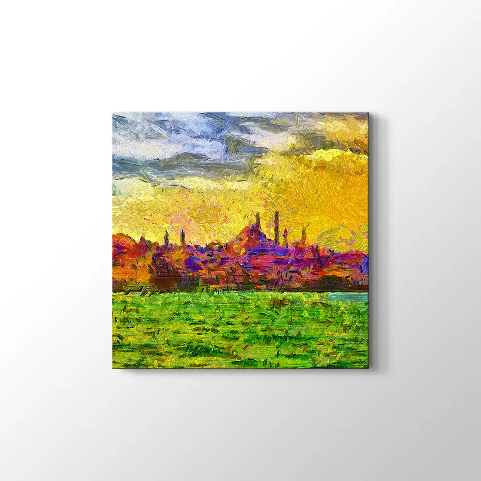 Şehir Manzarası Boyama Tabosu