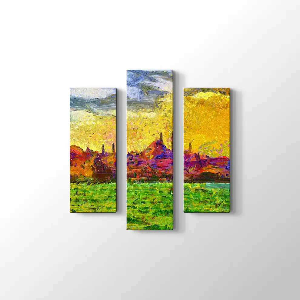 Şehir Manzarası Boyama Tabosu