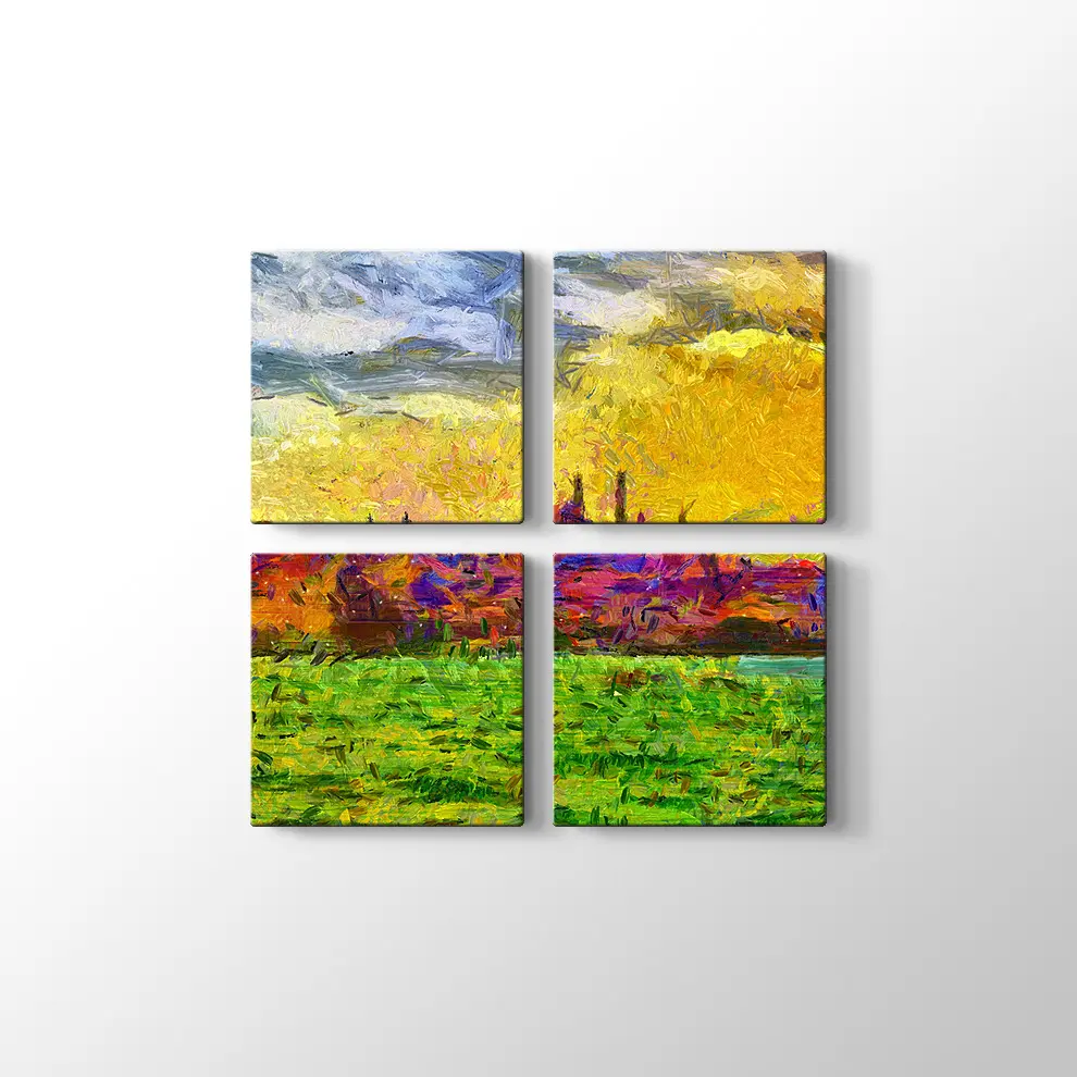 Şehir Manzarası Boyama Tabosu