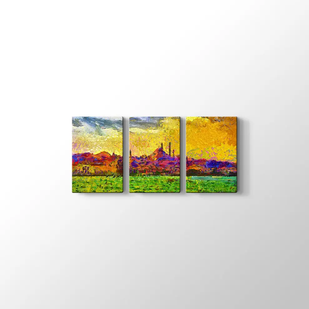 Şehir Manzarası Boyama Tabosu