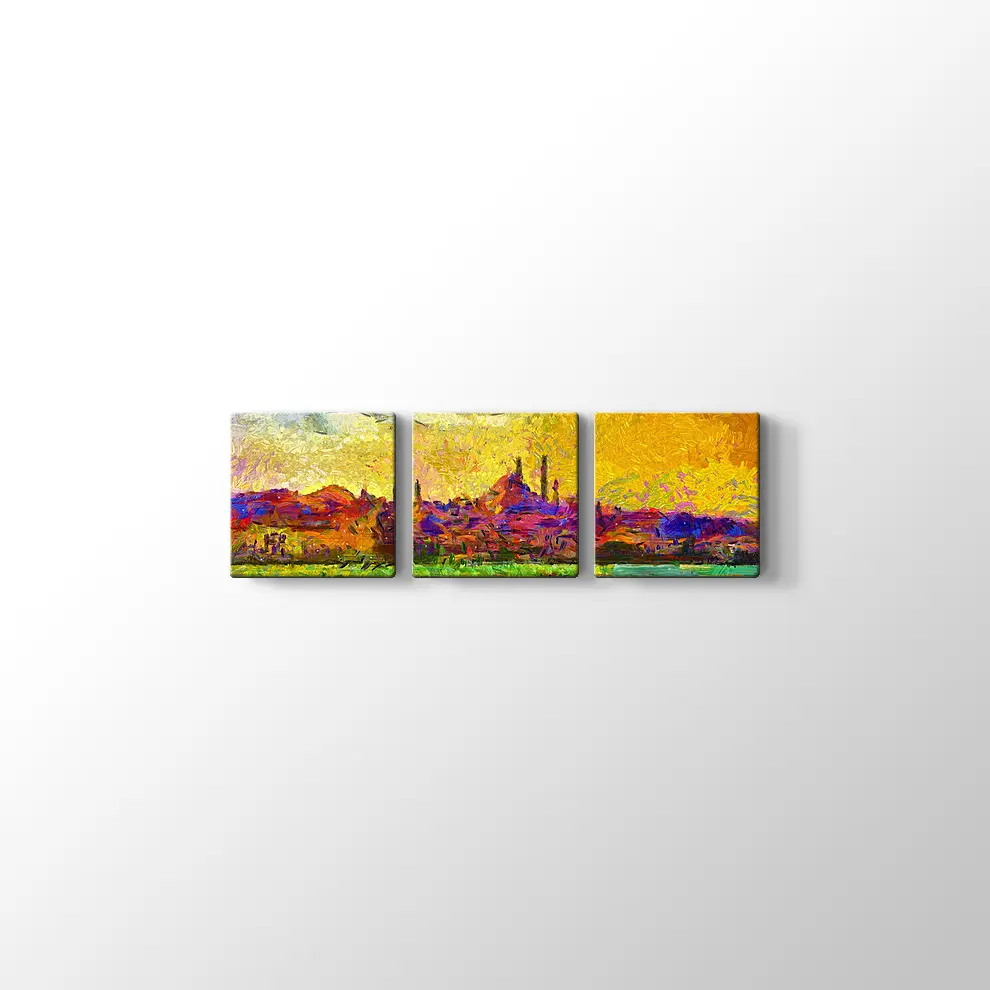 Şehir Manzarası Boyama Tabosu