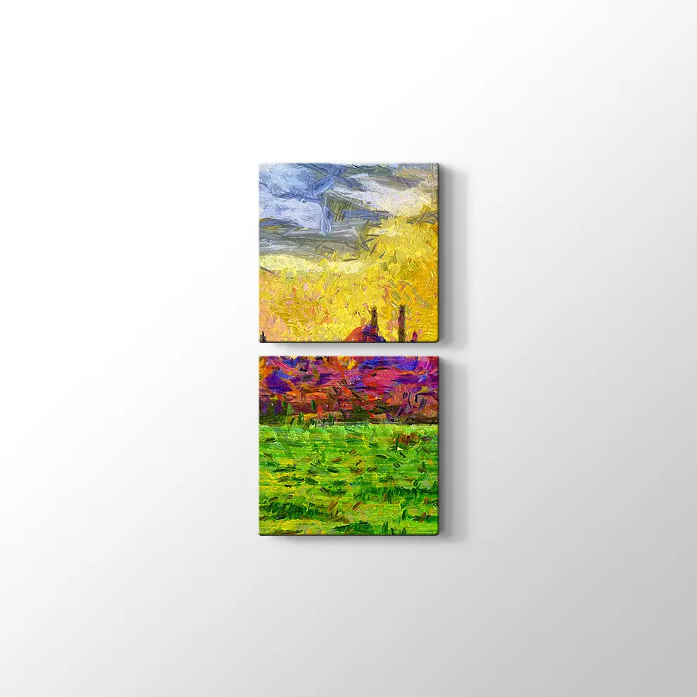 Şehir Manzarası Boyama Tabosu