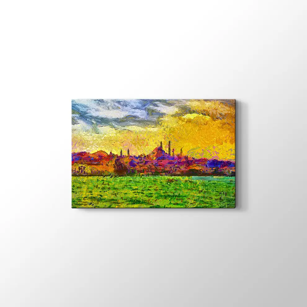 Şehir Manzarası Boyama Tabosu