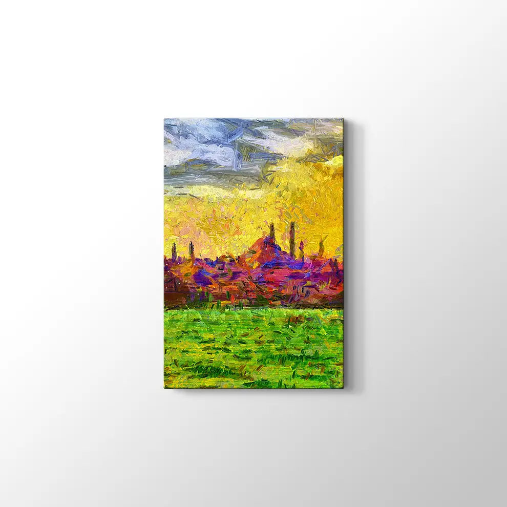 Şehir Manzarası Boyama Tabosu