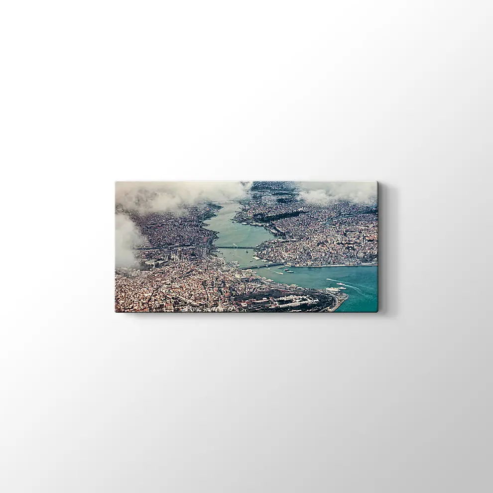 Gökyüzünden İstanbul Kanvas Tablo