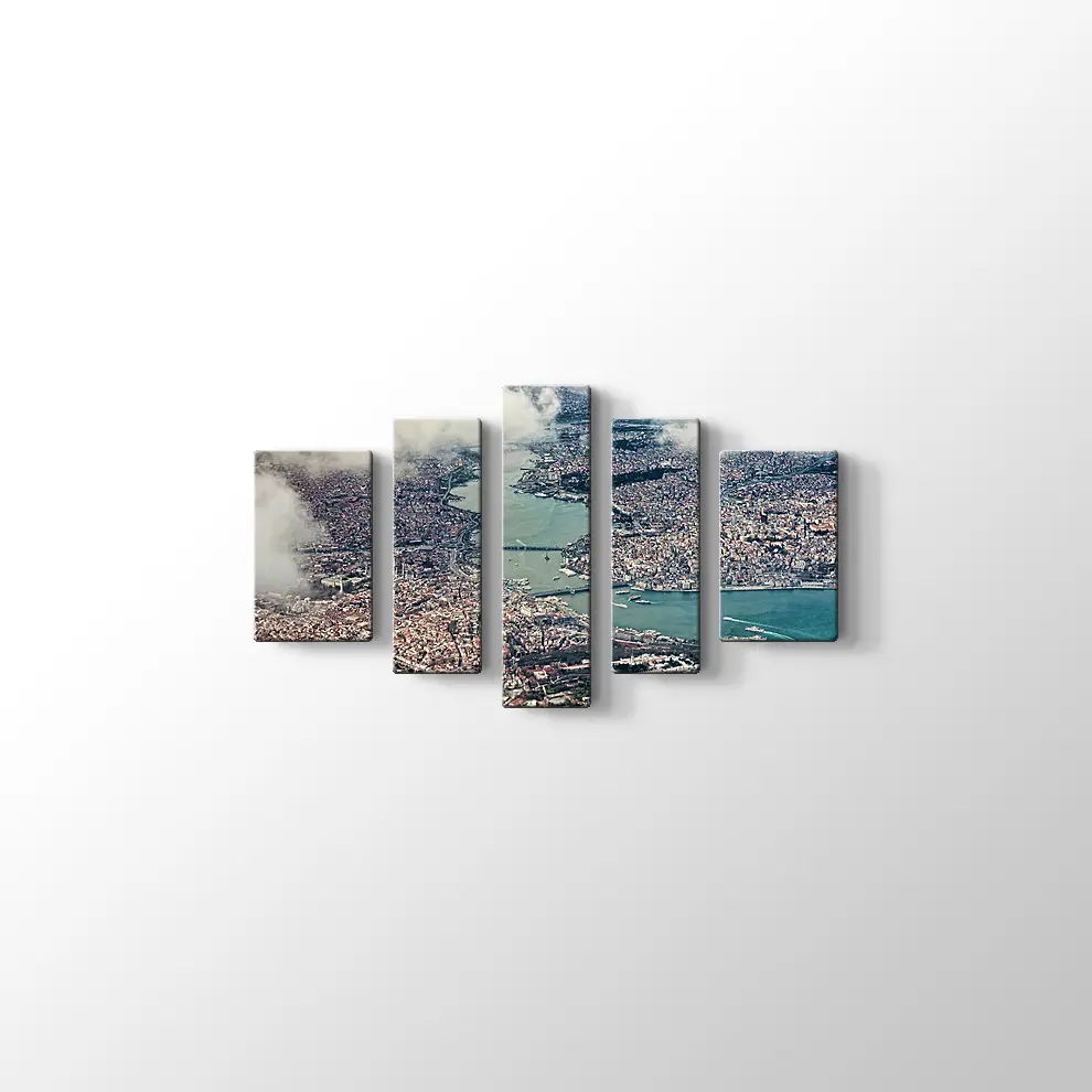 Gökyüzünden İstanbul Kanvas Tablo