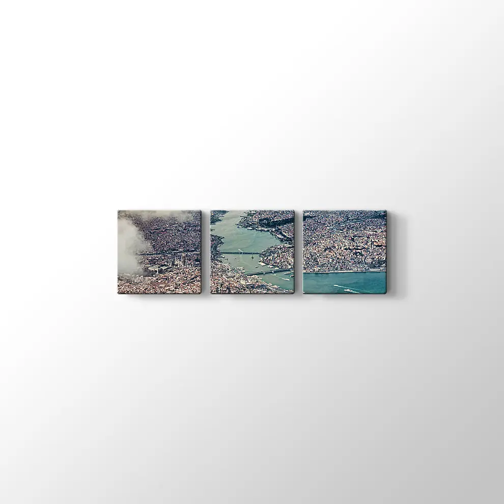 Gökyüzünden İstanbul Kanvas Tablo