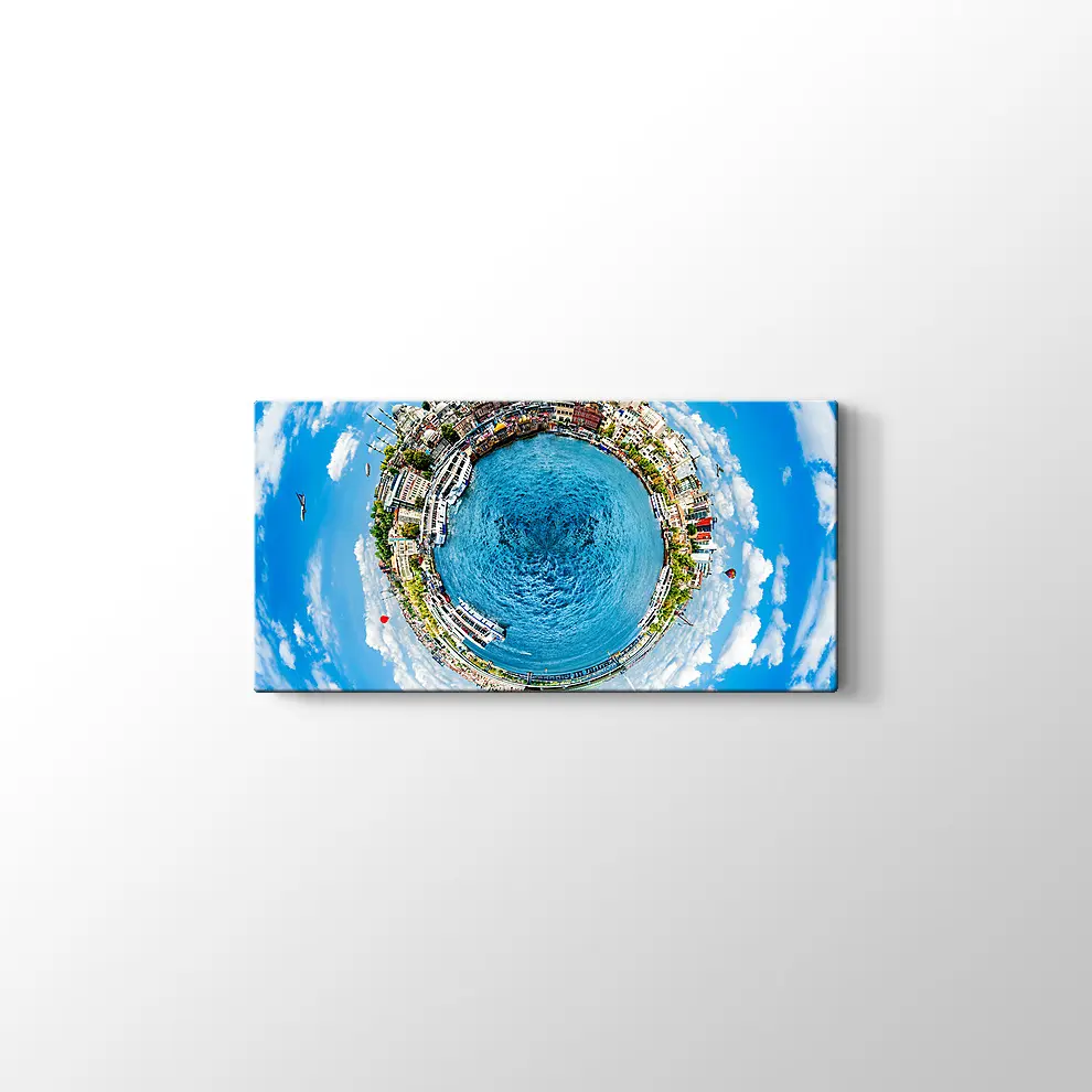 Küçük Gezegen İstanbul Kanvas Tablo