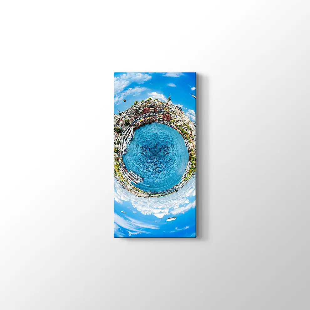 Küçük Gezegen İstanbul Kanvas Tablo