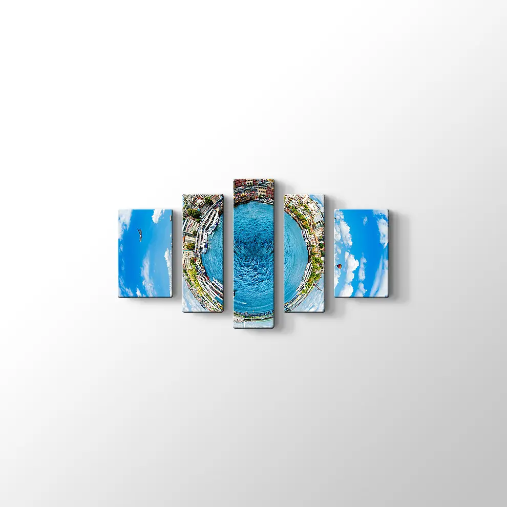 Küçük Gezegen İstanbul Kanvas Tablo