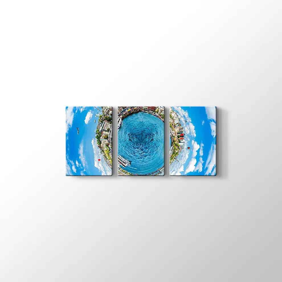 Küçük Gezegen İstanbul Kanvas Tablo