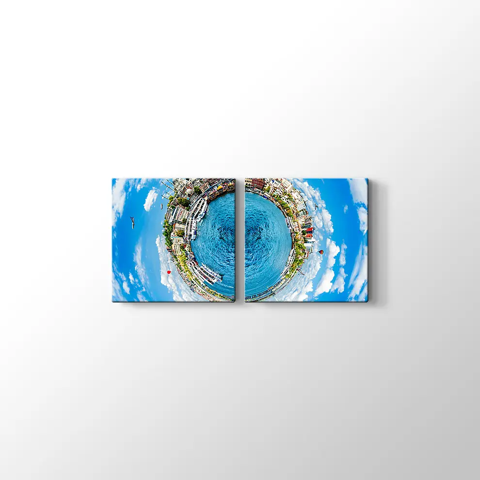 Küçük Gezegen İstanbul Kanvas Tablo