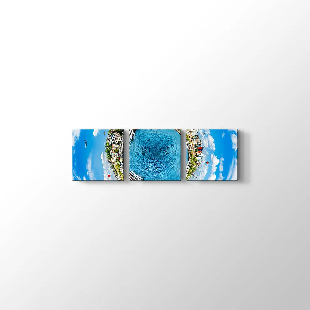 Küçük Gezegen İstanbul Kanvas Tablo