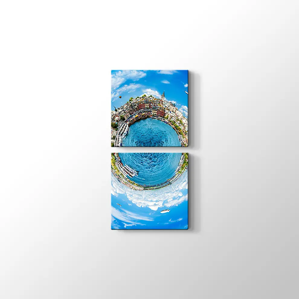 Küçük Gezegen İstanbul Kanvas Tablo