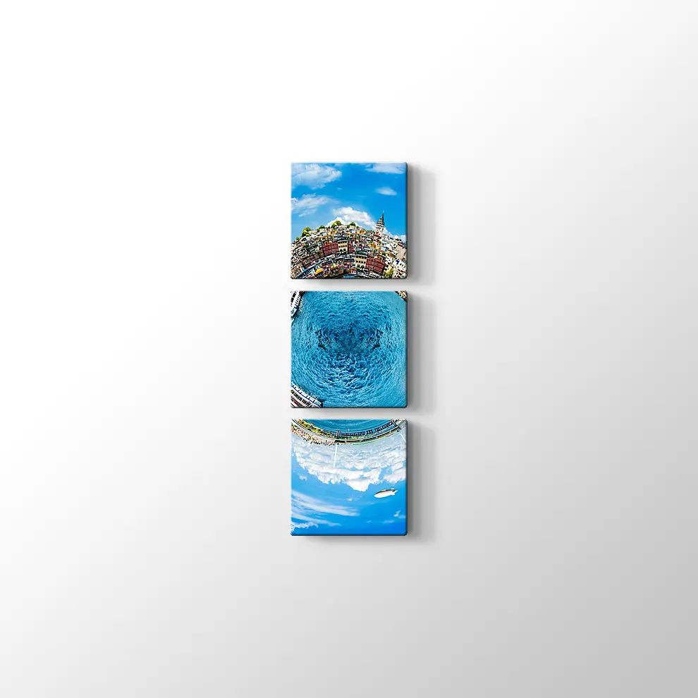 Küçük Gezegen İstanbul Kanvas Tablo