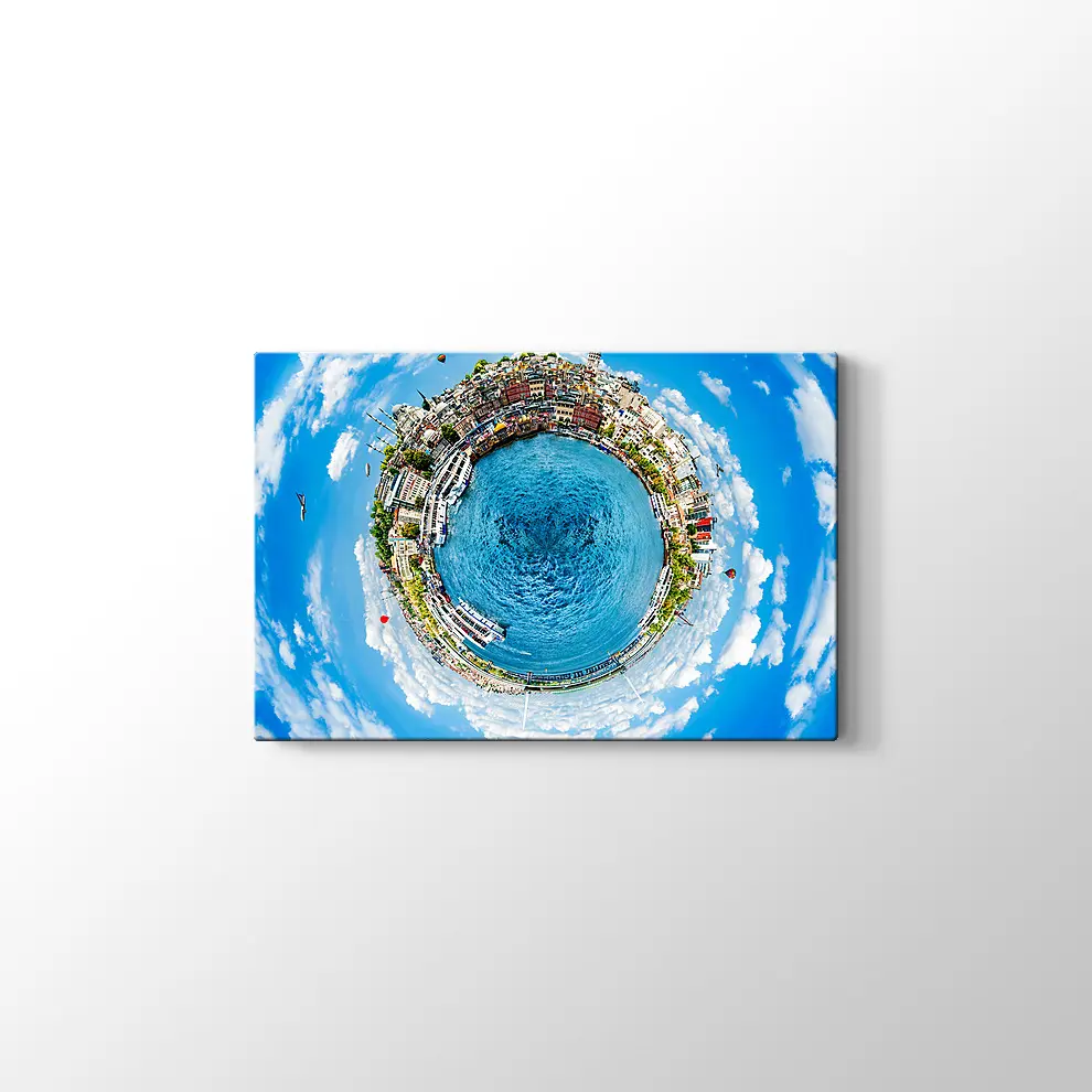 Küçük Gezegen İstanbul Kanvas Tablo