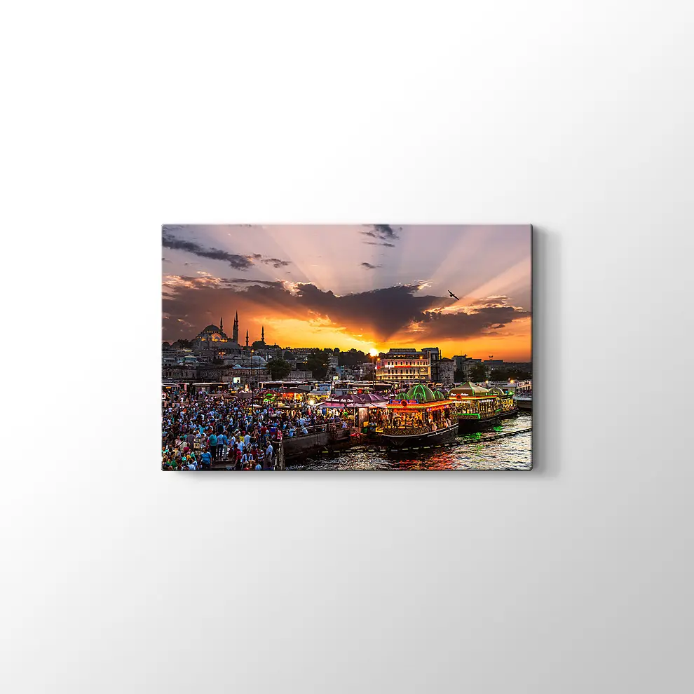 Eminönü Balıkçılar Kanvas Tablo