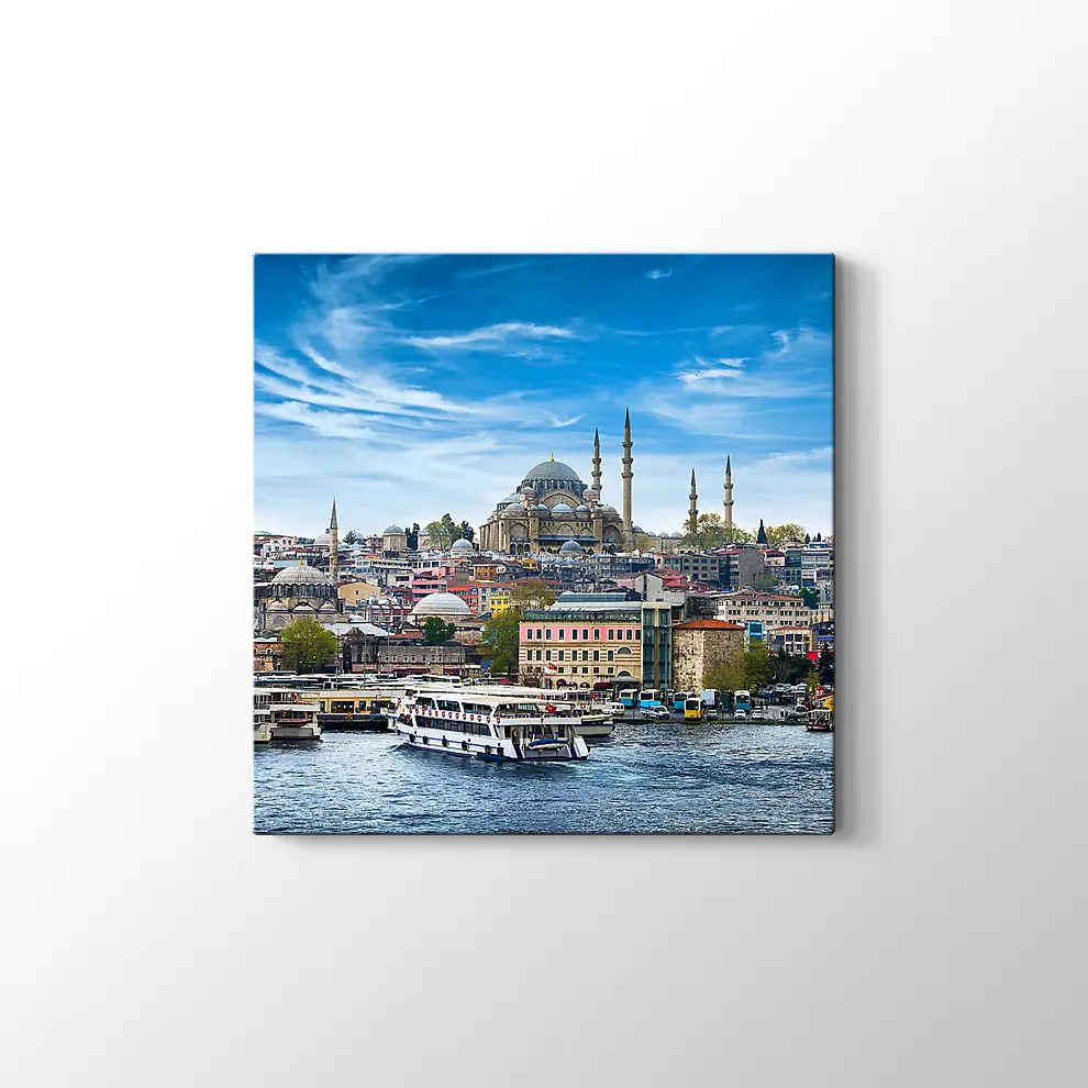 Denizden Sülaymaniye Kanvas Tablo