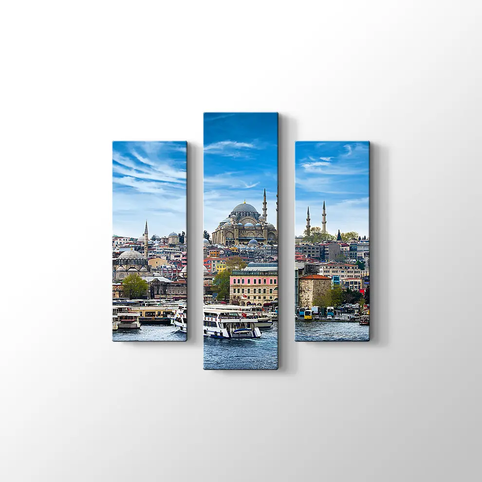 Denizden Sülaymaniye Kanvas Tablo