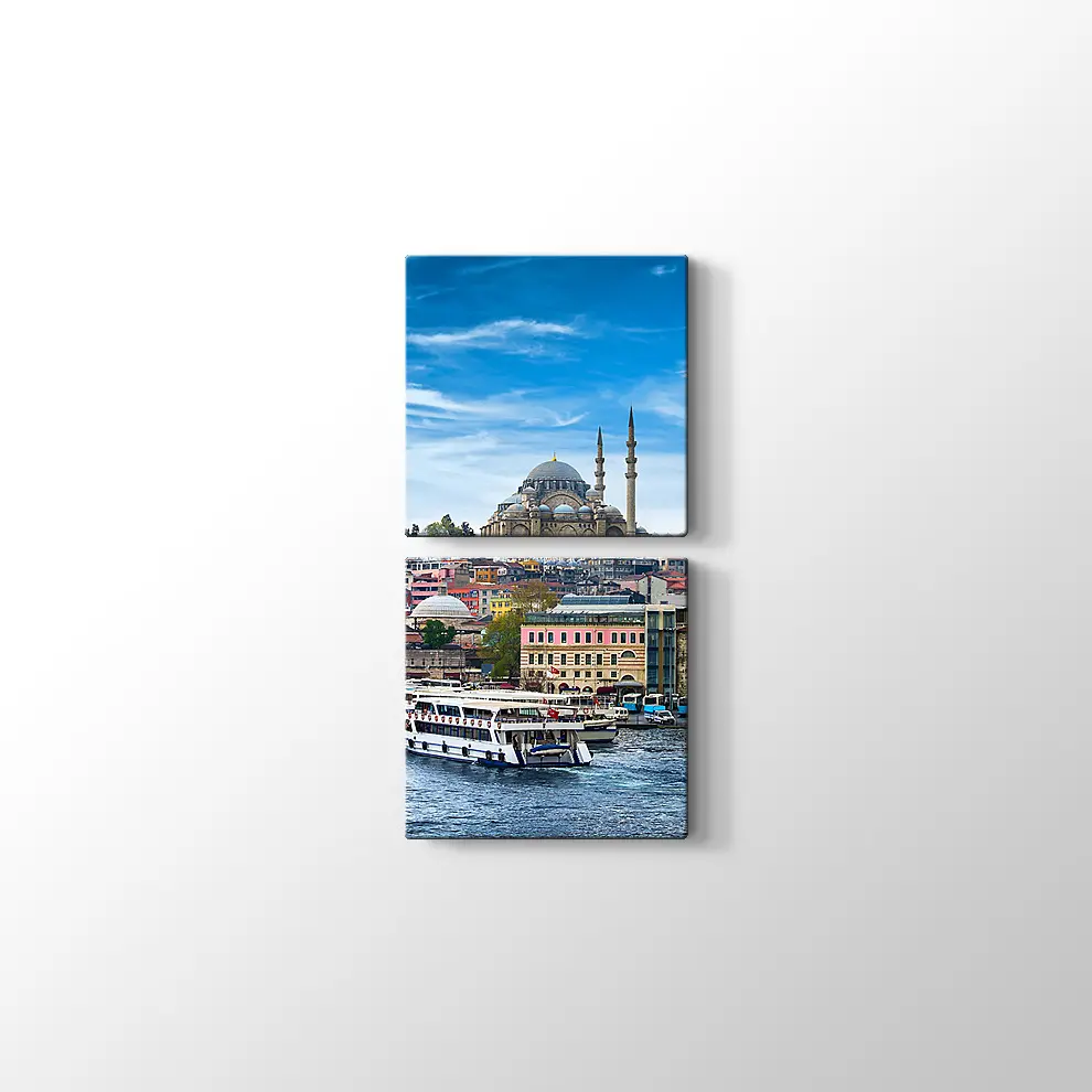 Denizden Sülaymaniye Kanvas Tablo