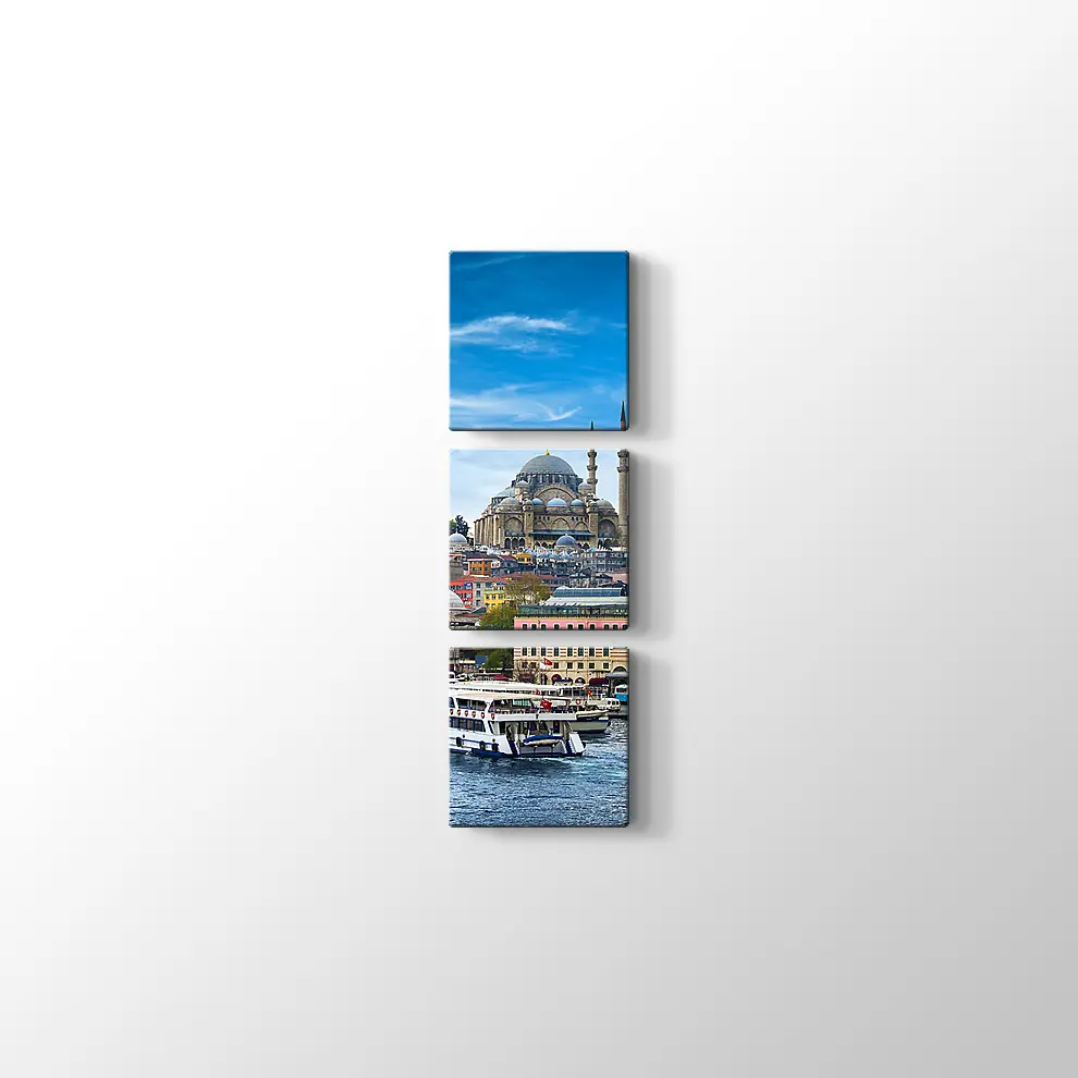 Denizden Sülaymaniye Kanvas Tablo