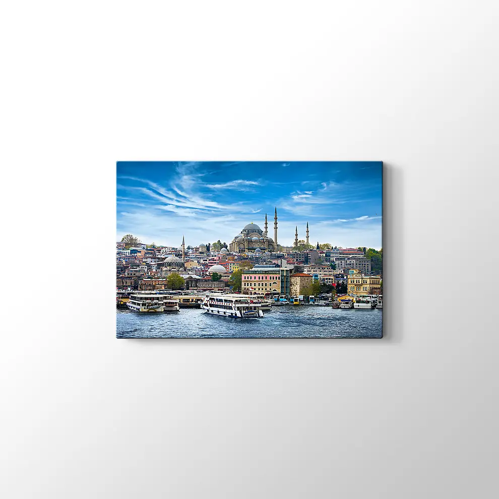 Denizden Sülaymaniye Kanvas Tablo