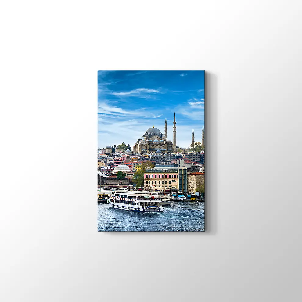 Denizden Sülaymaniye Kanvas Tablo