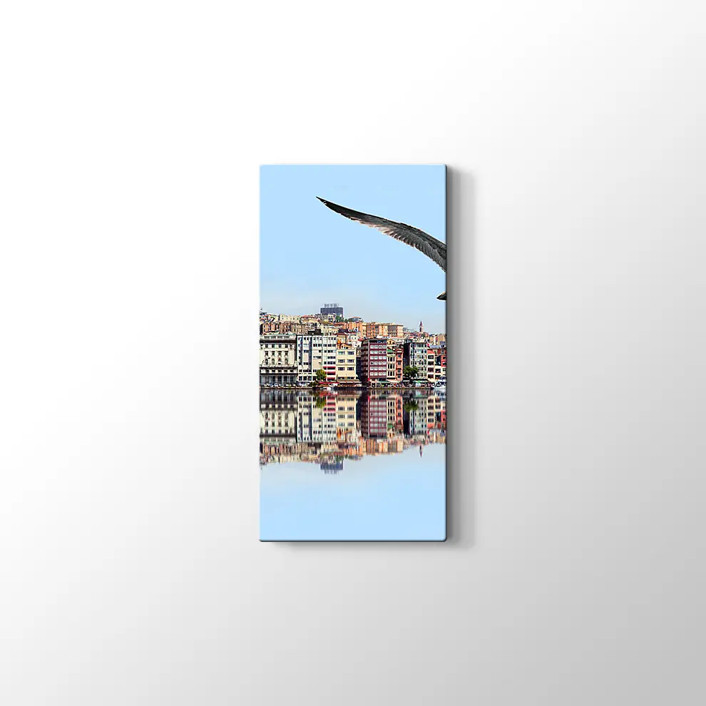 Galata Kulesine Karşı Haliç Kanvas Tablo